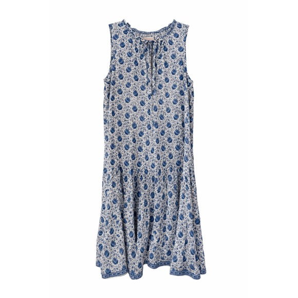 Max Studio Dresses & Skirts - Max Studio Blue & White Floral Tiered Dress – Size Medium – Boho Style
